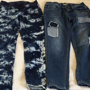 Girls size 14 pants, two pair, lightly worn